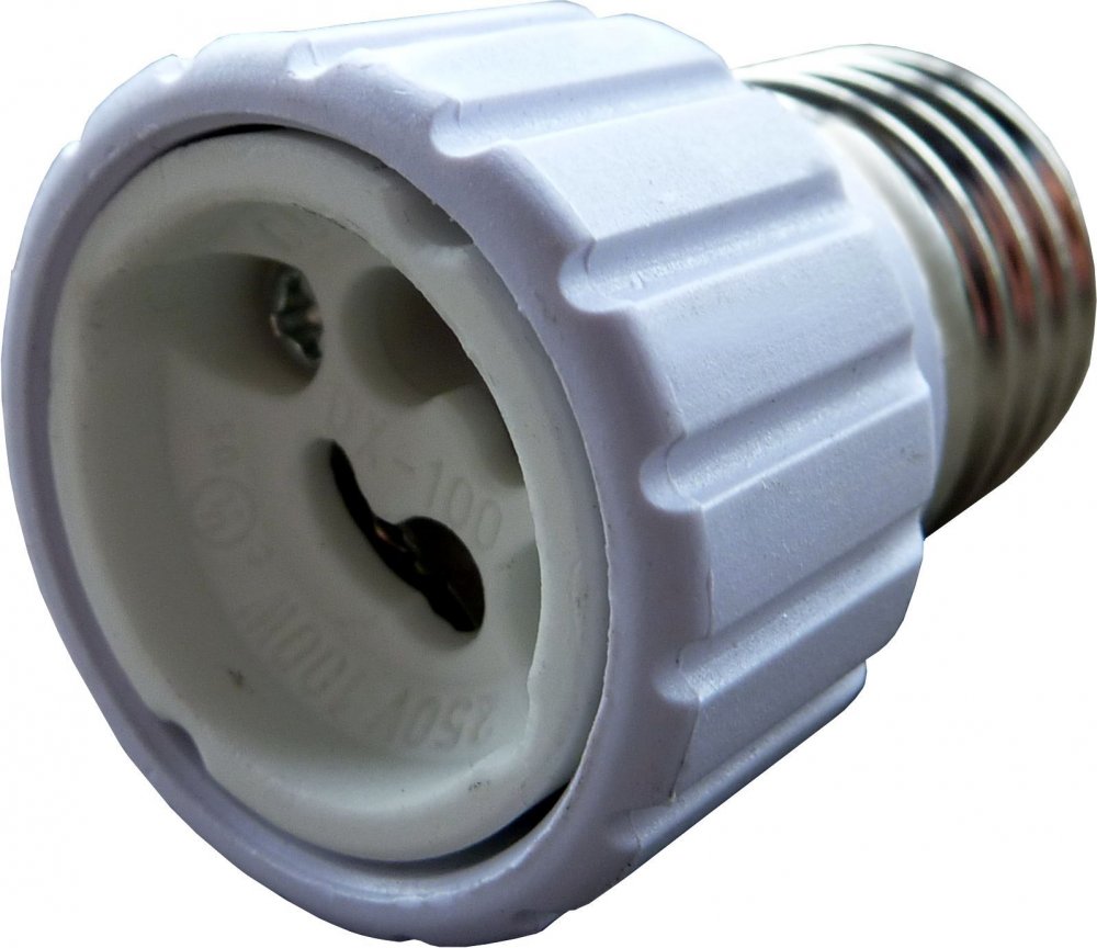 Adaptér k převodu z E14 do GU10 100W