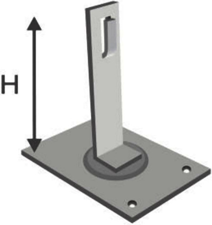 Podpěra vedení na střechy konektor d6/8