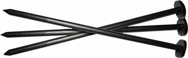 Bradas Upevňovací kotvící kolík 12cm plast černý