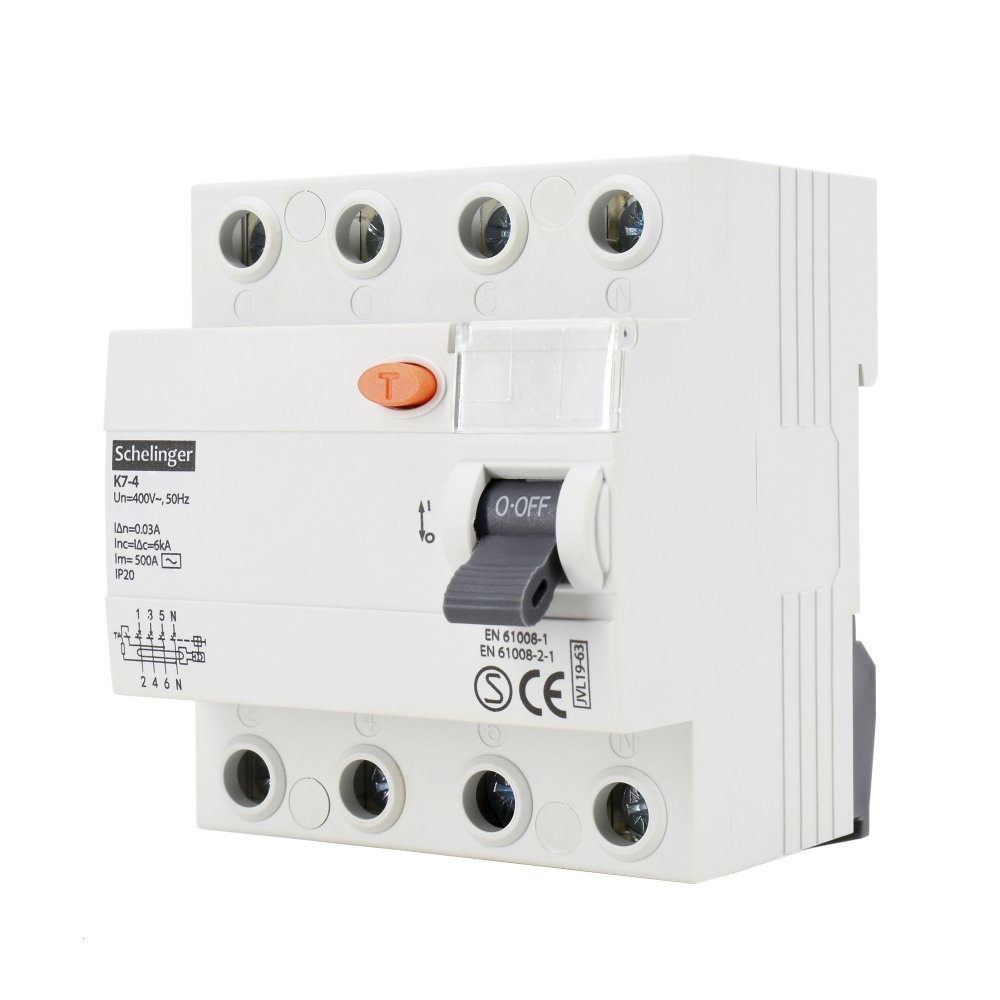 Vypínač 3 fázový 30mA/25A