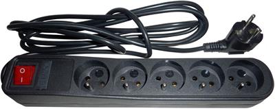 Levně Prodlužovací síťový kabel s přepěťovou ochranou 8 zásuvek 1,5m