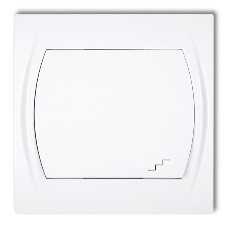 KARLIK schodištový vypínač bílý