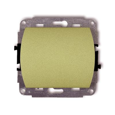 KARLIK Jednoduchý vypínač zlatý