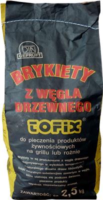 Brikety dřevěného uhlí na gril 2,5 kg